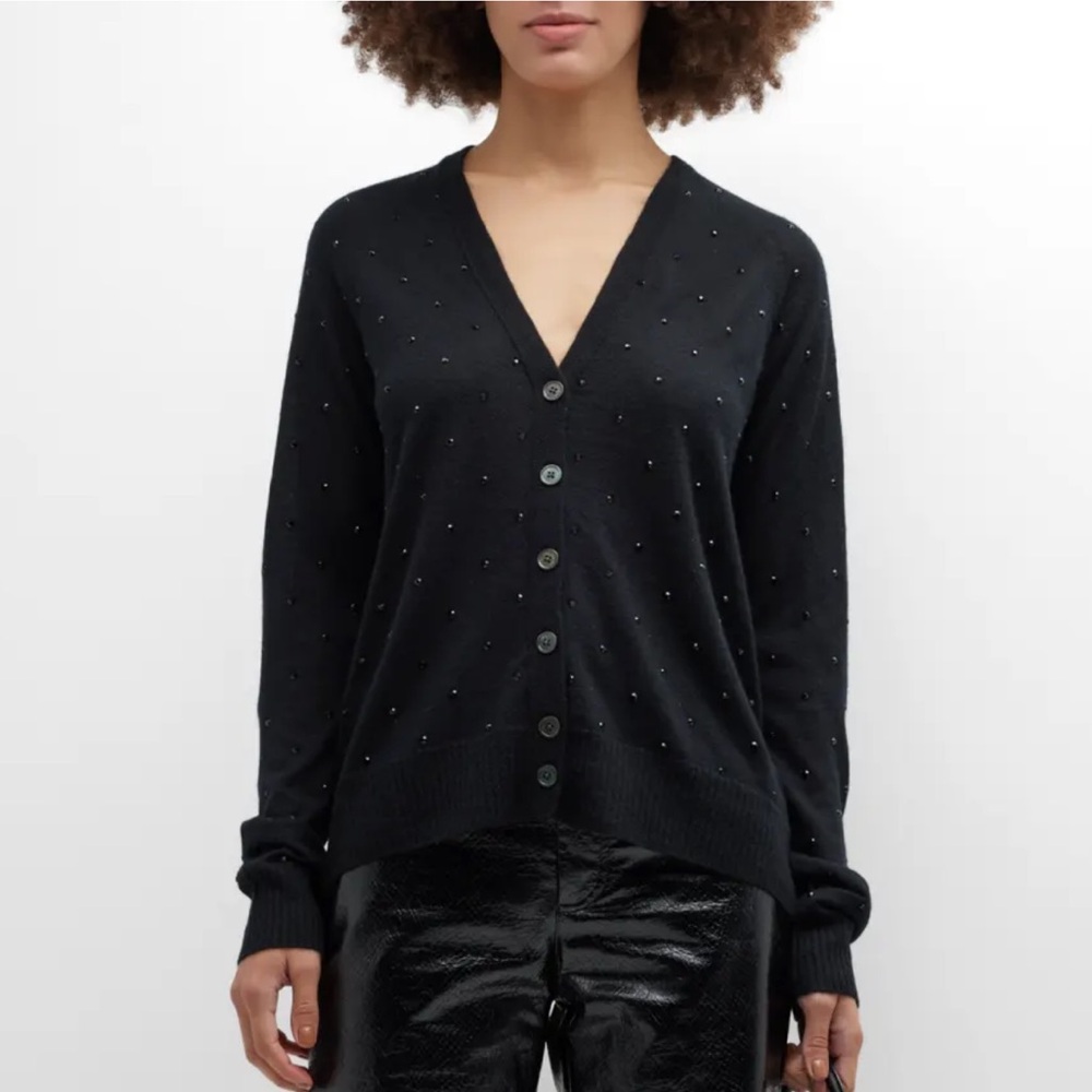 Zadig & Voltaire Jim Embellished Black Cashmere Sweater